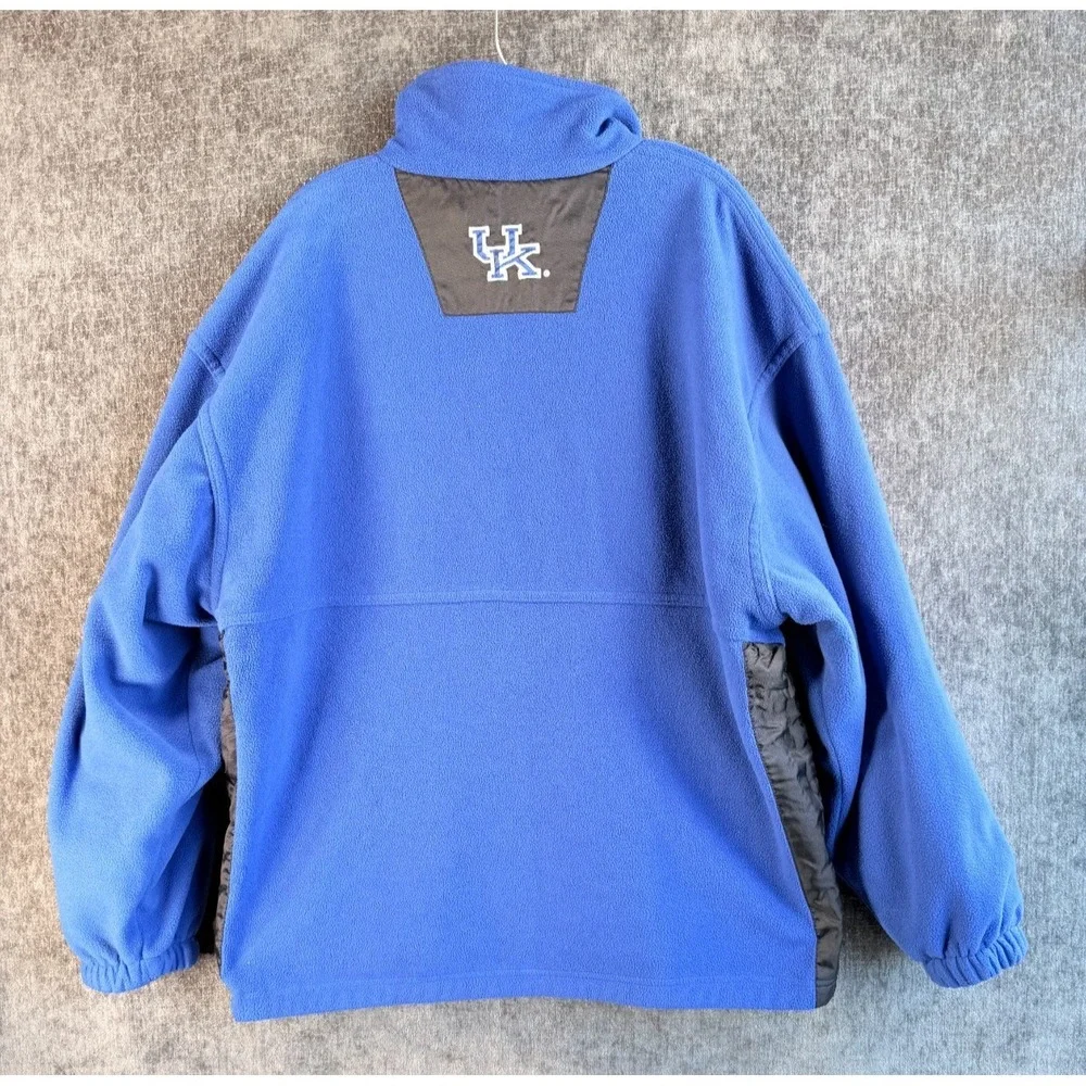 Mens Sz Large University of Kentucky Blue Reversible‎ Full Zip Jacket Pro Player